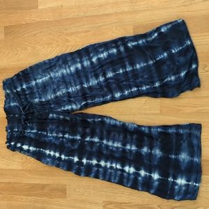Tie Dye Pants with Waist tie
